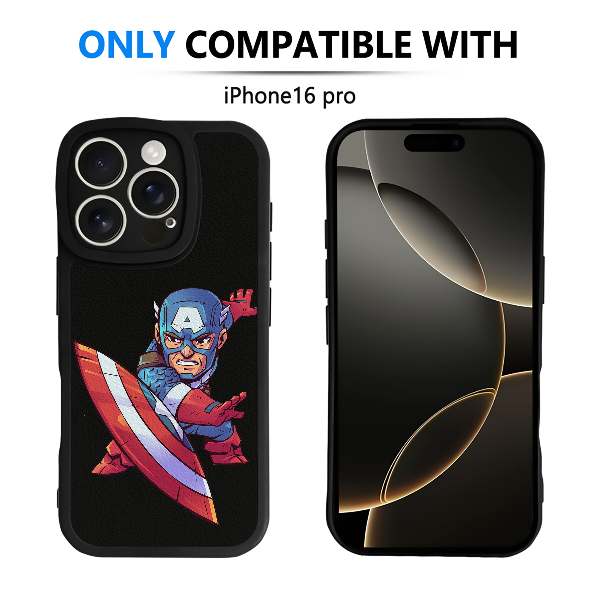（画像用） アベンジャーズ The Avengers 【iPhone 16シリーズ対応】シリコンスマホケース（レザー調） 材質：シリコン